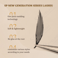 Éventails de Volume Préfabriqués SP EYELASH Spire Comic Super Doux C D Éventails Promade Anime Spire Extensions de Cils Plateaux Éventails de Volume Préfabriqués Mega