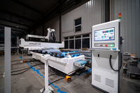 Routeur CNC 5 axes multifonctionnel entièrement automatique PTP avec broche ATC pour le travail du bois, idéal pour le MDF, le contreplaqué et les armoires - Prix bas