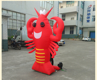 Homard gonflable géant et coloré BOYI, animal marin