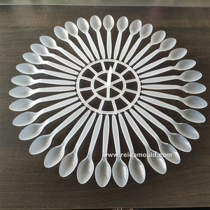 Chất lượng cao reida thương hiệu dùng một lần nhựa multicavity muỗng dao ngã ba tiêm khuôn +/-0.01 mét thép chính xác xây dựng - Product Image 1