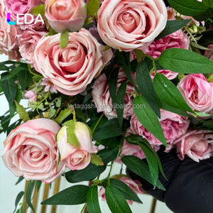 ดอกไม้ประดิษฐ์สีชมพู LEDA ผ้าไหมประดับตกแต่งฉากหลังงานแต่งงาน ของตกแต่งกลางโต๊ะสำหรับวันวาเลนไทน์ งานอีเว้นท์ และงานปาร์ตี้ - Product Image 6