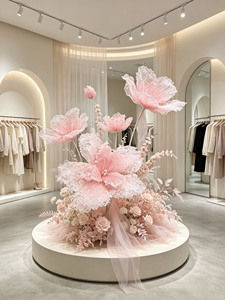 G-111 Exquisitas y Encantadoras Flores Gigantes de Encaje para Escenarios de Boda, Galerías de Arte, Eventos Comerciales y Decoración de Ventanas - Product Image 4