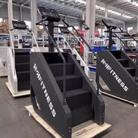 Appareil de cardio-training professionnel électrique pour salle de sport, simulateur d'escalade réglable, antidérapant et durable, pour entraînement en studio