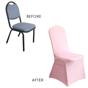 Housse de chaise extensible en spandex pour mariage, fête, banquet, événements – Blanc, Or, <span class=keywords><strong>Noir</strong></span>, Multicolore – Vente en gros - Product Image 2