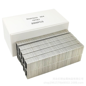 Clavos en U de Acero Inoxidable Dinglang 1013J, Calibre 20, Grado Industrial, para Clavadoras Neumáticas - Product Image 1