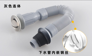 Prezzo di fabbrica Grigio di Plastica <span class=keywords><strong>Flessibile</strong></span> Lavello Tubo di Scarico <span class=keywords><strong>per</strong></span> il Lavaggio Del Bacino Lavello Della Cucina Del Tubo Di Acqua - Product Image 3