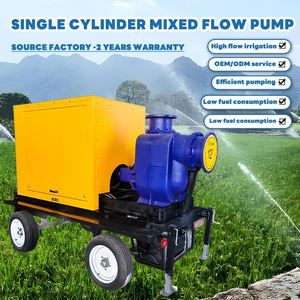 Pompe à eau auto-amorçante mobile sur remorque OEM ODM avec garantie 1 an pour le contrôle des inondations et le drainage municipal - Product Image 5