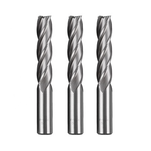 <strong>HSS</strong> Milling Cutter Tools 3 Flute 4 Flute All Ground Straight <strong>Taper</strong> Shank <strong>End</strong> <strong>Mill</strong> - Product Image 4