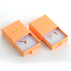 Custom Logo Pink Sliding Drawer Jewelry <b>Gift</b> <b>Box</b> Paper Packaging for Necklace <b>Earrings</b> Bracelet Ring - Product Image 2