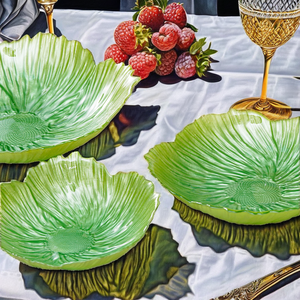 Assiette <span class=keywords><strong>en</strong></span> <span class=keywords><strong>verre</strong></span> transparente Sinyao, style classique moderne, ronde, pour fruits, légumes, salades, desserts, usage domestique - Product Image 2