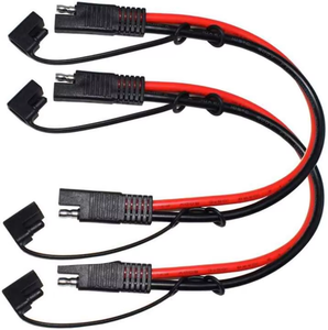 Cable conector de alimentación SAE de desconexión de conexión rápida 10A con monitoreo de voltaje 12-24V 14AWG arnés de cables tapa antipolvo para automoción - Product Image 1