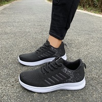 Chaussures de sport décontractées pour hommes à lacets, rehaussantes, en maille, légères et respirantes, pour la course et la marche – Grande Vente
