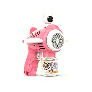 Pistola de Burbujas Eléctrica HTL al por Mayor con Diseño de Abeja y Avión, con Luces LED para Niños, Máquina Automática de Burbujas de Colores, Juguete - Product Image 3