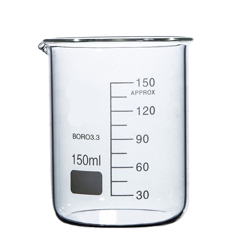 Лабораторная посуда разных размеров, низкая форма, боросиликат 3,3, мерный стакан