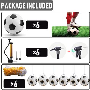 Soccer <b>Training</b> <b>Balls</b> for Kids Youth Adults-Bulk Purchase of 3/4/5 Sizes Pump Needle Large Favorably for General Common <b>Training</b> - Product Image 3