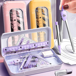 Occhi goniometro righello quadrato e bussola matematica 8 pezzi Set strumenti di disegno multifunzionali <span class=keywords><strong>per</strong></span> gli studenti delle scuole <span class=keywords><strong>medie</strong></span> - Product Image 5