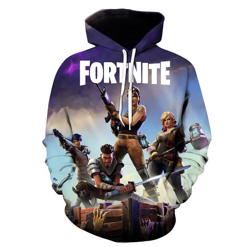 fortnite pullover moletom com capuzs