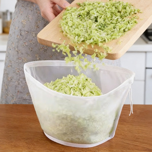 Bolsa exprimidora para relleno de verduras, filtro ultrafino para leche de soja, bolsa exprimidora grande para verduras de cocina, bolsa de deshidratación - Product Image 2