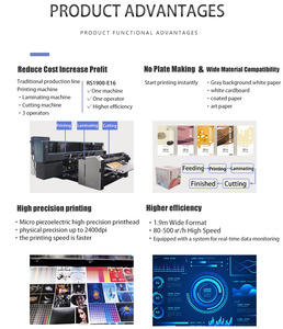 Machine <span class=keywords><strong>de</strong></span> découpe et <span class=keywords><strong>de</strong></span> laminage numérique RS1900-E16 haute vitesse pour carton blanc, cartes artistiques, tout-en-un pour la production personnalisée - Product Image 6