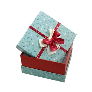 Wholesale rigid cardboard paper box base and lid Packaging Boxes lid and base box with ribbon - Product Image 6