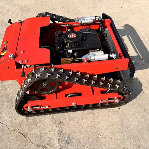 Gasoline Remote Control Lawn Mower Track Drive Grass Cutting Machine