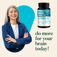 Complément alimentaire pour la santé du cerveau avec vitamines B6, B12, acide folique et phosphatidylsérine pour la vigilance mentale, la mémoire, la concentration et la clarté d'esprit