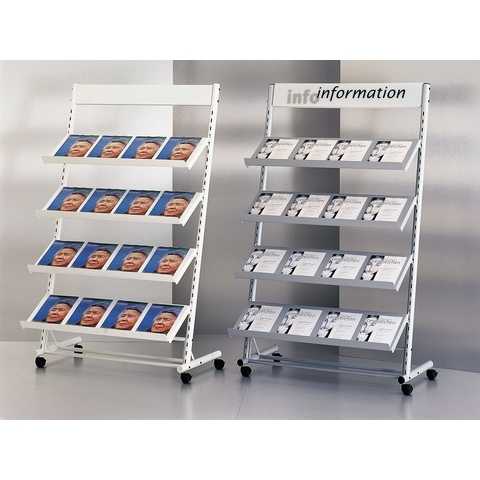 Simple Style Brochure Stand ACryl Aluminium and Plastic Material Display Holder for Advertising Exhibition and Show