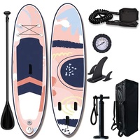 Planche de paddle gonflable haut de gamme d'usine d'origine, double couche, durable, pour adultes, idéale pour la course et le surf (ISUP)