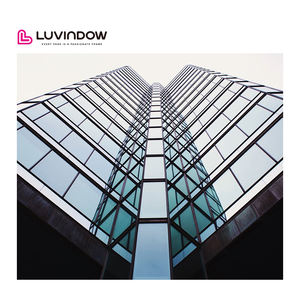 Design moderne approuvé NFRC Low E insonorisé rupture thermique alliage d'aluminium rideau mur fenêtre fixe style ouvert pour l'<span class=keywords><strong>extérieur</strong></span> - Product Image 3