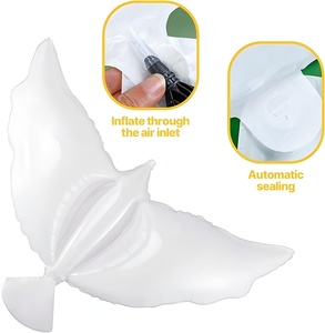 Ballons en aluminium Dove, ballons en forme de pigeon blancs, ballons pour la décoration de mariage, d'<span class=keywords><strong>anniversaire</strong></span> et de fête - Product Image 3