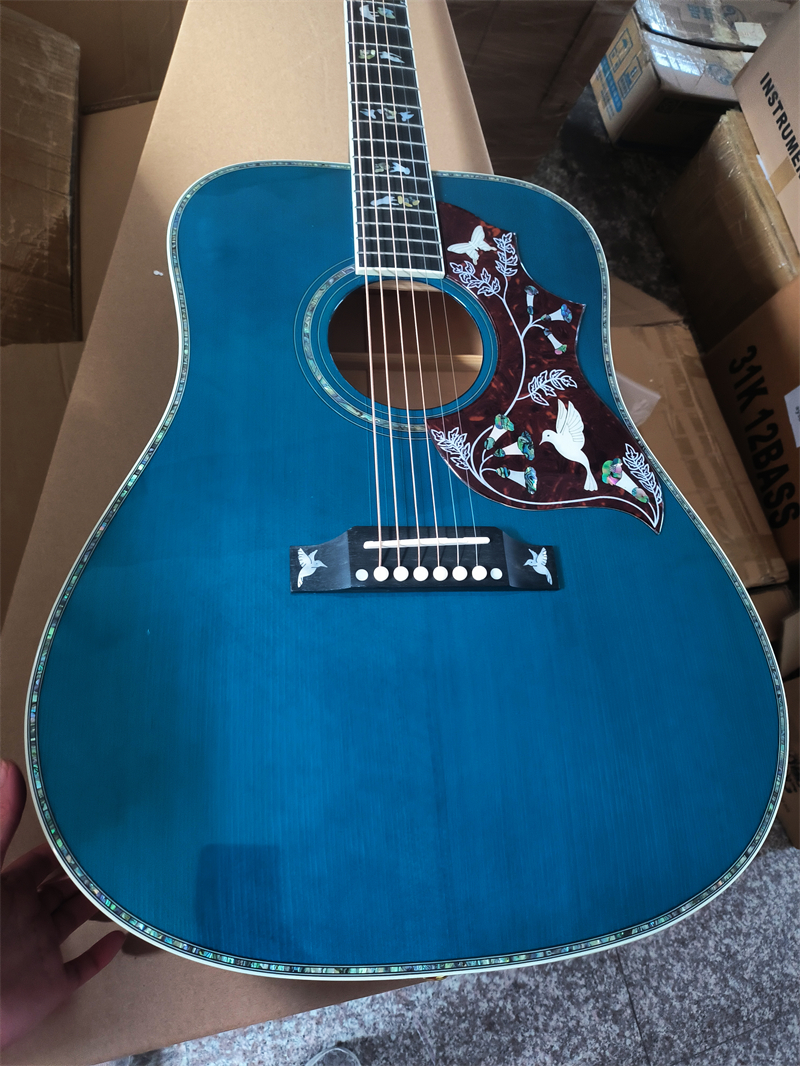 Quilted Maple Acoustic Guitar - Customized 41 Inch Model