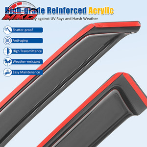 Viseras para Ventanas Laterales para Dodge Ram 1500 Quad Cab 19-25, Protección Contra Viento y Lluvia - Product Image 4