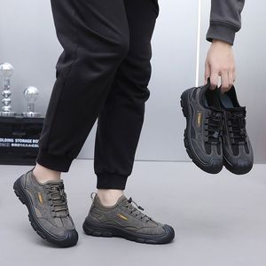 Chaussures de randonnée pour hommes, dessus en mesh respirant, semelle intermédiaire en EVA, chaussures de marche décontractées confortables - Product Image 4
