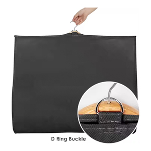 Sac de <span class=keywords><strong>rangement</strong></span> pliable en tissu non tissé et PVC pour vêtements, <span class=keywords><strong>housse</strong></span> anti-poussière pour robes, pour l'organisation des vêtements à la maison et en voyage - Product Image 6