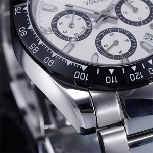 Reloj de Cuarzo Cronógrafo Luminoso con Fecha para Hombre, Reloj de Acero Inoxidable con Logotipo Personalizado, Reloj de Oro para Hombre - Product Image 3