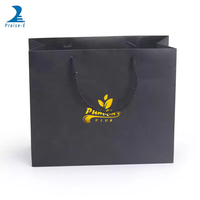 Boîte-cadeau de luxe personnalisée pour produits de beauté, emballage personnalisé, sacs-cadeaux en papier noir avec impression de logo