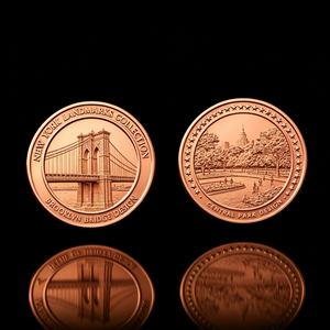 Pièce de Monnaie Commémorative Maçonnique en Cuivre Plaqué Or Bicolore Édition Limitée, des Plus Rares et les Plus Prestigieuses - Product Image 3