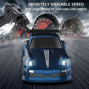 Mobil RC Mini Drift FQD23/25 15Km/jam 1/64 4WD Model Balap 2.4Ghz 4CH Remote Control Lampu Kabel USB Mainan Logam Hadiah Anak - Product Image 3