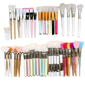Dual Sided Silicone Facial Mask Brush Wood Handle Flat Applicator for Face <b>Foundation</b> Skincare - Product Image 4