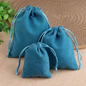Bolsas de Terciopelo para Joyería de 5x7 7x9 10x12 12x15cm, Bolsas de Regalo con Cordón de Alta Calidad para Empaque de Bodas y Fiestas - Product Image 5