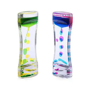 Beautiful Decorative 3 Colors Water Liquid Oil Sand Hourglass Motion Timer