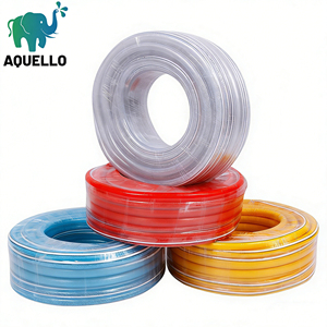 Tuyau d'arrosage en PVC renforcé de fibres, flexible, sans pli, de haute qualité, 30 mètres, tuyau d'eau en PVC, tuyau en plastique de qualité alimentaire, tuyau d'eau potable - Product Image 1