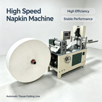Máquina Automática para Fabricar y Doblar Servilletas de Papel, Controlada por PLC, con Motor de Engranajes, Alta Capacidad 800-2000 Piezas/Min