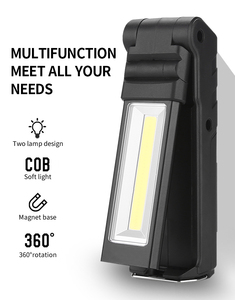 Đèn Dụng Cụ Chất Lượng Cao Đèn <span class=keywords><strong>LED</strong></span> Xoay Từ Tính Và Móc Đèn Làm Việc COB Sửa Chữa Xe Hơi - Product Image 2