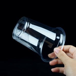 14oz(98mm) Disposable clear Plastic PET <b>Cold</b> Drinking Juice Milkshake PET <b>Cup</b> With Lid - Product Image 2