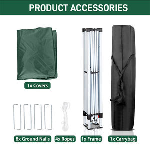 वाटरप्रूफ आउटडोर फोल्डिंग कस्टम मुद्रित कैनोपी गज़ेबो पॉप अप प्रमोशनल टेंट - Product Image 4