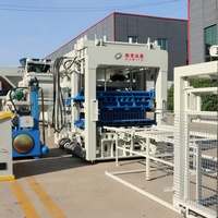 Machine à fabriquer des blocs creux en béton QT 12-15 PLC, ligne de production de briques entièrement automatique avec traitement du sable, facile à utiliser