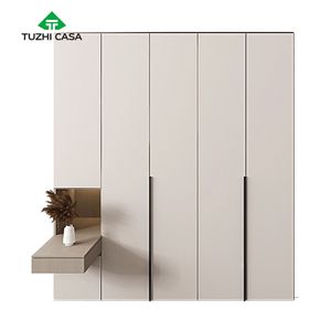 Bedroom Modern Wooden <strong>Wardrobe</strong> with Foldable and Extendable Features Combination Closets for Clothes - Product Image 6