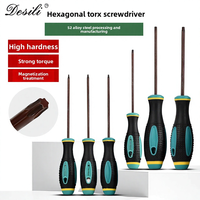 Tournevis à tête étoilée à couple élevé, poignée antidérapante en caoutchouc, embout Torx, outil manuel pour la maintenance électronique