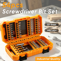 Kit de 54 embouts de tournevis KIWALL, embouts hexagonaux magnétiques en acier S2 de 1/4 po, assortiment avec boîte de rangement pour perceuse électrique et visseuse à chocs